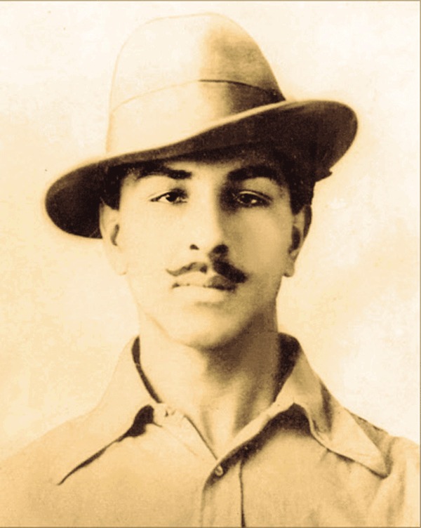 শহীদ ভগৎ সিং প্রতিকৃতি - Bhagat Singh portrait Indian revolutionary freedom fighter