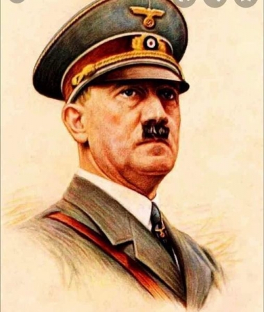 Adolf Hitler Nazi Germany Holocaust leader portrait World War 2