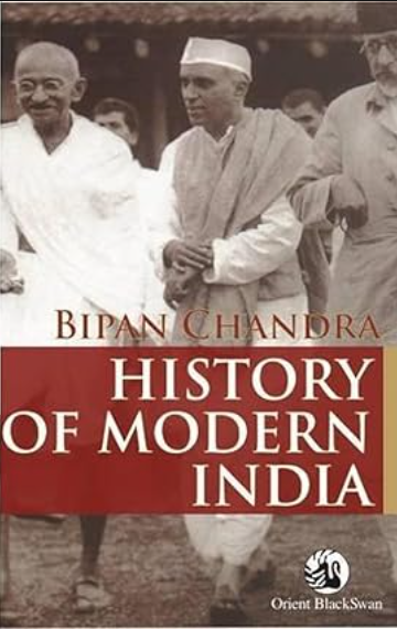 History of Modern India by Bipan Chandra for UGC NET History preparation